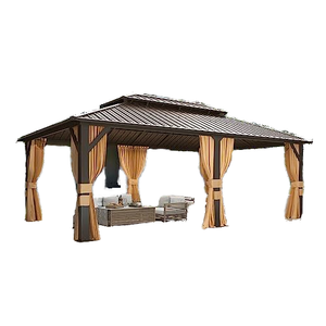 12x20 2-Tier sang trọng hardtop nhôm Patio gazebo sơn tĩnh điện khung kim loại hợp kim/mạ kẽm gartenpavillon pergola Pavilion - Product Image 1