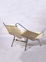 Chaise longue inclinable en métal de style nordique moderne, mobilier pour la maison, salon, appartement, balcon, hôtel