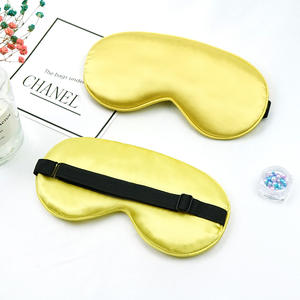 Logo personnalisé <span class=keywords><strong>masque</strong></span> de sommeil <span class=keywords><strong>masque</strong></span> d'avion de voyage couverture d'ombre à paupières boutons réglables en soie <span class=keywords><strong>masque</strong></span> de sommeil bleu et or - Product Image 5