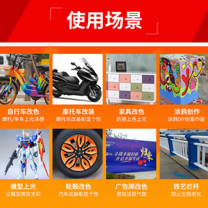 สีพ่นอัตโนมัติ Haoshun 400 มล. สำหรับป้องกันสนิมรถยนต์ โลหะ ไม้ เฟอร์นิเจอร์ สีดำ สีขาว สีสำหรับพ่นผนัง ลายกราฟฟิตี - Product Image 3