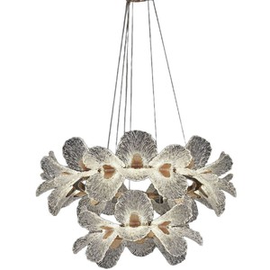 Lámpara de araña floral de lujo de estilo francés color crema para dormitorio, lámpara para comedor, cálida y romántica para el hogar nuevo. - Product Image 5