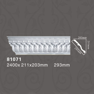 81071 Cornice Decorativa <span class=keywords><strong>in</strong></span> Poliuretano Intagliato Stile Europeo per Hotel e Ville, Durevole ed Ecologica - Product Image 2
