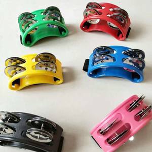 Pandereta de pie, tambor de mano africano, tambor de pie, campana de pie, percusión, instrumentos musicales Orff para tocar guitarra folk - Product Image 5