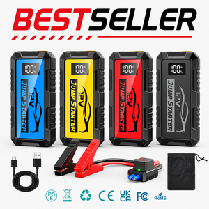 Démarreur de Voiture Portable High Peak 12V, <span class=keywords><strong>Batterie</strong></span> d'Appoint d'Urgence avec Lampe Torche LED - Product Image 1