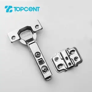 Topcent two way kitchen cabinet concealed door furniture hinges metal clip on mounting self opening closing hinge