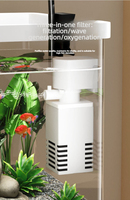 Aquarium écologique en plastique / Terrarium pour tortues / Aquarium paysager - Design moderne pour usage intérieur 5L Accessoires d'aquarium avec filtration