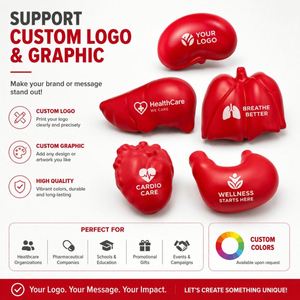 Pelotas Antiestrés de Espuma con Forma de Órganos Médicos Personalizadas: Corazón, Pulmón, Riñón, Hígado, Estómago, Juguetes Aprietables para Promoción Sanitaria - Product Image 4