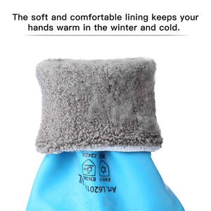 Gant de travail d'hiver enduit de latex doublé de polaire thermique de production à froid à 30 degrés gant d'hiver en caoutchouc - Product Image 4