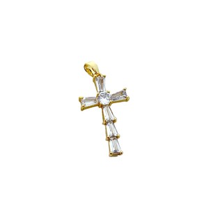 Pendentif Croix en Alliage de Zinc avec Sertissage Griffe, Bijou Thème, Cadeau, Breloque de Collier - Product Image 5