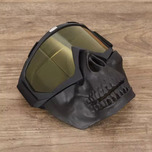 Masque de protection ventilé en polycarbonate pour le visage, coupe-vent et anti-UV, avec lunettes intégrées, idéal pour le motocross et les activités de plein air - Product Image 5