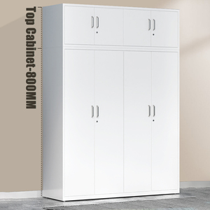 Armoire métallique à 4 portes coulissantes en acier pour chambre de bébé, motif imprimé - Product Image 5