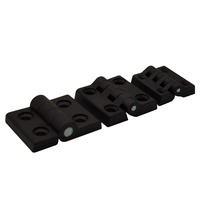 Charnières industrielles pliantes noires en plastique ABS pour portes et fenêtres de placards, charnières de porte pivotante, accessoires pour portes et fenêtres - Vente directe usine