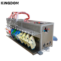 Machine de remplissage semi-automatique pour liquide d'emballage de sacs avec buse d'aspiration à 6 têtes avec bec verseur