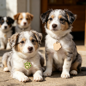 Mini-étiquette NFC programmable en bois personnalisable et imprimable 13,56 MHz, étanche, pour identification et suivi des animaux de compagnie, sécurité canine - Product Image 2