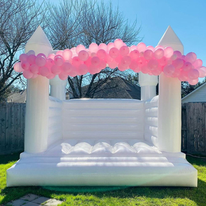 Inflatable Jumping Wedding Castles Outdoor Adults Children Bouncing Kids Commercial <strong>White</strong> Inflatable <strong>Bounce</strong> <strong>House</strong> For Sale - Product Image 1