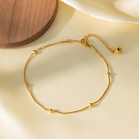 Lié serpent boule couche chaînes bracelets de cheville bijoux de mode plaqué or acier inoxydable amour coeur lettres pendentif bracelets de cheville pour les femmes