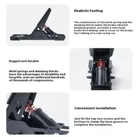 Kit de performance pour pédale de frein MOZA Racing SRP Lite : combinaison ressort et bloc d'amortissement pour une résistance de freinage accrue