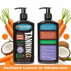 FATAZEN, venta al por mayor, aceite de coco Natural puro vegano, bronceado no pegajoso, Sun Kissed Glow, Gel de ducha autobronceador, lavado corporal para mujeres - Product Image 3