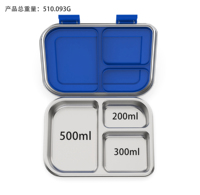 Bestseller Aohea Lebensmittelbehälter Metall Auslaufsichere Snackbox Tragbare Auslaufsichere U.S. Australische 304 Edelstahl Lunchbox