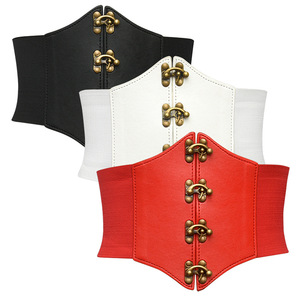 Femmes Steampunk <span class=keywords><strong>Pirate</strong></span> Costumes Corset Ceintures Rétro Boucle Large Taille Cincher <span class=keywords><strong>Ceinture</strong></span> - Product Image 1