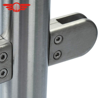 Poteau de balustrade en acier inoxydable avec panneau en verre