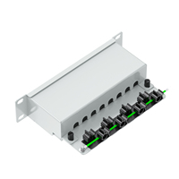 Panneau de brassage FTP modulaire RJ45 1U 8 ports en acier de haute qualité pour câbles réseau Cat5e Cat6 Cat6A, fabriqué en Allemagne