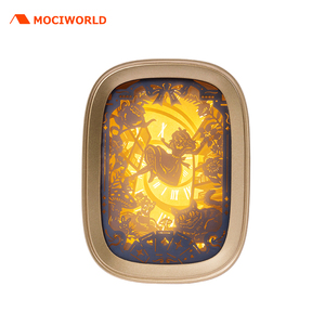 Lámpara Nocturna <span class=keywords><strong>de</strong></span> <span class=keywords><strong>Papel</strong></span> Tallado 3D Personalizada con Música, Diseños <span class=keywords><strong>de</strong></span> Cruz y Ángel, Regalos Creativos LED para Decoración del Hogar/Mesa - Product Image 1