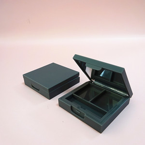 Matte Square <b>Empty</b> Eyeshadow Palette With Mirror Custom Logo Cosmetic Blush Case ABS Private Label Powder Container Packaging - Product Image 6