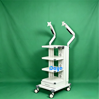 Chariot d'endoscopie vétérinaire mobile, chariot médical pour système de caméra d'endoscopie animale et moniteur