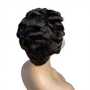 Perruque en dentelle frontale en <span class=keywords><strong>cheveux</strong></span> humains vierges vietnamiens avec dentelle HD transparente sans colle, nœuds décolorés pour femmes noires - Product Image 5