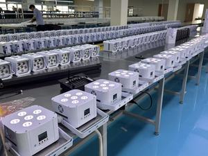 Mạnh mẽ 6LED uplights không dây <span class=keywords><strong>DMX</strong></span> IR điều khiển RGBW phát thải <span class=keywords><strong>LED</strong></span> ma trận ánh sáng cho màu sắc rực rỡ Hiệu ứng động Ambiance - Product Image 2