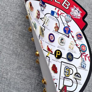 Insignia <span class=keywords><strong>de</strong></span> Béisbol <span class=keywords><strong>de</strong></span> <span class=keywords><strong>los</strong></span> <span class=keywords><strong>Yankees</strong></span> <span class=keywords><strong>de</strong></span> Nueva <span class=keywords><strong>York</strong></span> y Dodgers, Broche Redondo <span class=keywords><strong>de</strong></span> Hierro, Accesorio Decorativo para Bolsos y Gorras <span class=keywords><strong>de</strong></span> Béisbol - Product Image 4