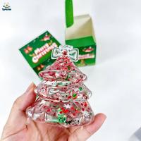 Jouets anti-stress en gros : Jouet à presser liquide scintillant en forme de sapin de Noël, cadeau de fête de Noël, jouet sensoriel anti-stress, jouet décoratif