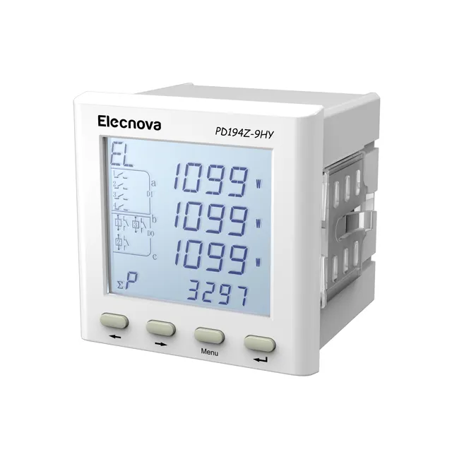 96*96 panel mounted 3 phase energy management WiFi power consumption meter