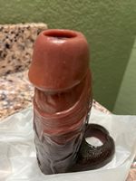 Manchon pénien creux en silicone pour homme avec anneau pénien, petite gaine pénienne, jouet sexuel pour adulte pour l'agrandissement du pénis masculin