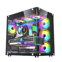 Lovingcool pabrik harga baru disesuaikan Logo grosir ATX kasus Spcc komputer game casing dan menara Esports Gamer Desktop keren