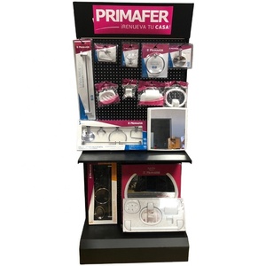 Đa năng kim loại khung Pegboard <span class=keywords><strong>Rack</strong></span> hiển thị đứng cho thương mại showroom cho phụ tùng xe hơi chỉ đạo Bánh Xe Công cụ phụ kiện - Product Image 3