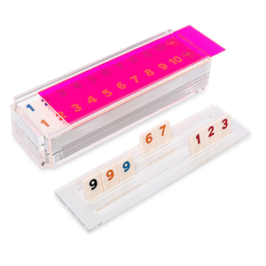 106 Juego Azulejos Dos Jokers Lucite Rummikub Rummy Juego Lucite Rumi Rummy Juego de azulejos - Product Image 4