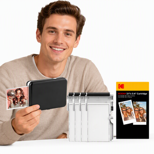 <span class=keywords><strong>Impresora</strong></span> Fotográfica Portátil <span class=keywords><strong>KODAK</strong></span> Mini 2 Retro 2x3 con Tecnología 4PASS, 38 Hojas, Negra - Product Image 5