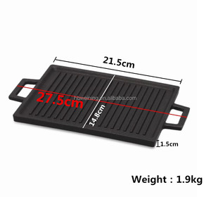 Hot Bán Pre-Dày Dạn Đúc Sắt Vuông Chảo Nhà Nấu Ăn Vỉ Nướng Cho Cắm Trại Cảm Ứng Bếp Tương Thích - Product Image 4