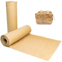 High Safety Level Eco-Friendly Packaging Protective Filling Kraft Roll Cushion Wrapping Honeycomb Paper for Gift
