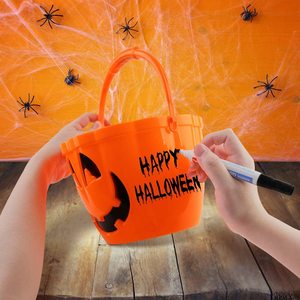 Decoración de fiesta de Halloween Niños <span class=keywords><strong>Jack</strong></span> <span class=keywords><strong>O</strong></span> <span class=keywords><strong>Lantern</strong></span> Trick or Treat Cubo Light Up Halloween Candy Pumpkin Bucket - Product Image 6