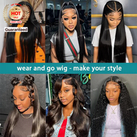 Perruque Lace Front en Cheveux Humains Vietnamiens Bruts Ultra-Lisses 13x6 5x5 Sans Colle Dentelle HD Pré-Pluckée Densité 180%