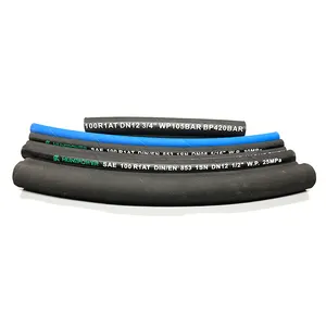 Free consultation brand names 1/2 inch high pressure exceptional oil delivery sae 100 r1 specifications hydraulic rubber hose