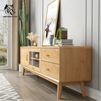 Meuble TV en bois moderne, fabriqué en usine, prix abordable, personnalisable, écologique, avec rangement, prêt à être expédié, pour la maison, le salon, l'hôtel