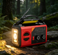Radio portable multifonctionnelle AM/FM/WB de haute qualité 20000mAh avec manivelle solaire d'urgence
