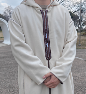 Djellabas marocaines à capuche en mélange de polyester et de laine de luxe, chaudes et élégantes pour l'hiver, occasions spéciales Ramadan Eid - Product Image 2