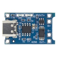 Module de charge de batterie au lithium 18650 USB 5V 1A TP4056 avec double protection