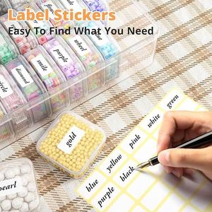 Bead Organizer <b>Box</b> 31Pcs Small Bead Organizers Plastic Mini Clear Bead <b>Storage</b> <b>Box</b> for Bracelet Making DIY Jewelry Craft Nail - Product Image 5