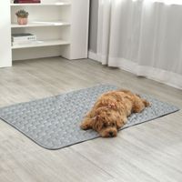 Coussin de voyage moderne pliable en coton, résistant aux UV, écologique, rafraîchissant instantané, rempli de gel, lavable, multi-tailles, pour chiens et chats, usage intérieur, été